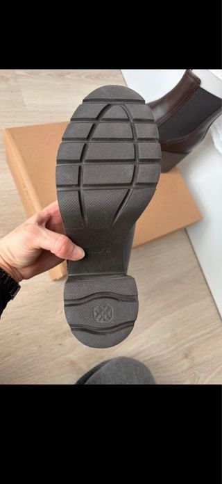 Botas UNISA piel marrón plataforma tacón