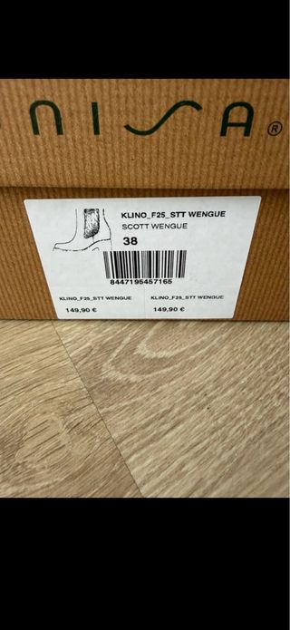 Botas UNISA piel marrón plataforma tacón