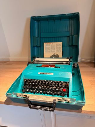 Olivetti Studio 45 Máquina de Escribir Turquesa