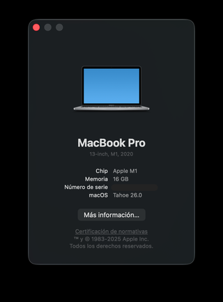 MacBook Pro 13 M1 16GB Argento