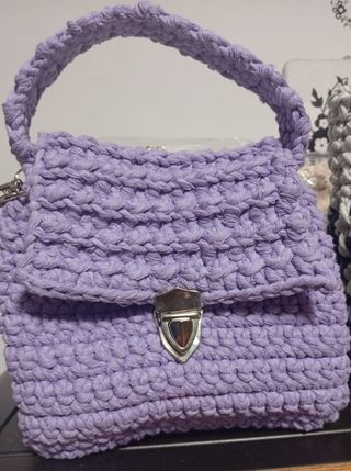 Borsa fatta a mano viola