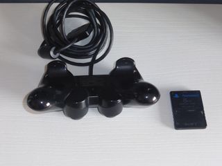 Mando DualShock 2 PS2 + Tarjeta Memoria 8MB