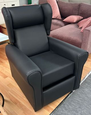 Butaca reclinable piel sintética