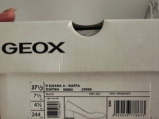 Zapatos Geox tacón medio negros