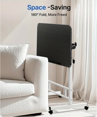Mesa auxiliar ajustable con ruedas - Nueva (80cm)