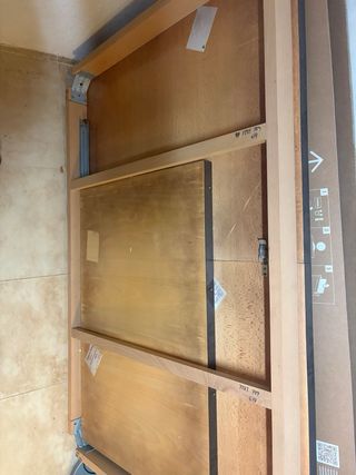 Mesa de centro madera y cristal