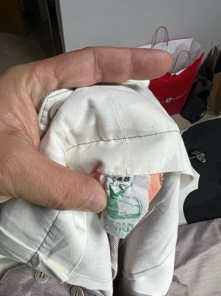 Traje campero rayas burdeos/marrón