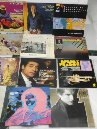 LOTE 12 VINILOS LP MUSICA VARIADA
