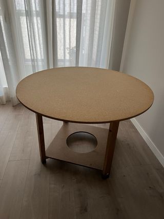 Mesa camilla redonda de madera 110