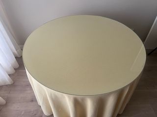 Mesa camilla redonda de madera 110