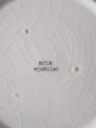 Juego 4 Platos Cerámica Flor