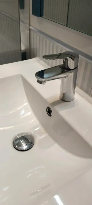Mueble de baño azul Amazonia + lavabo + grifo