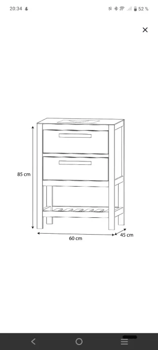 Mueble de baño azul Amazonia + lavabo + grifo