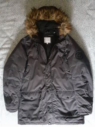 Abrigo / Parka Jack and Jones capucha pelo