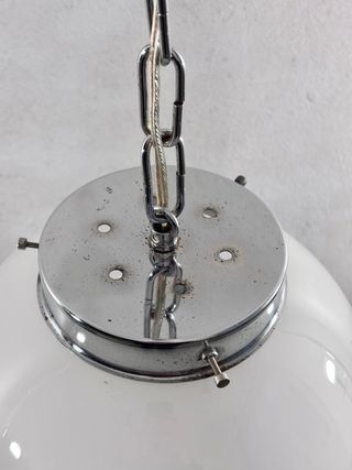 Lampadario Vetro Soffiato Murano Globo Blu