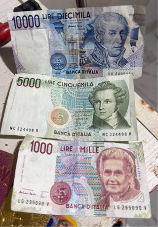 Lira Italiana Antica - 1000, 5000, 10000
