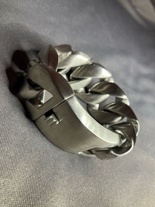 Cadena de acero estilo cubano