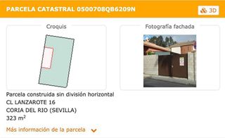 Terreno en venta en Coria del Río