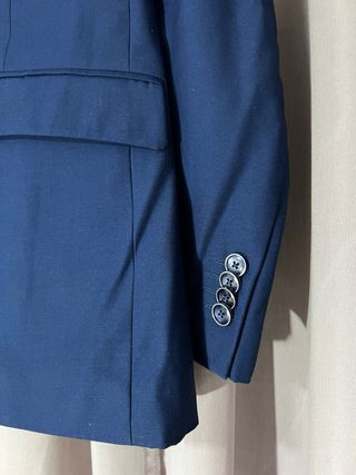 Traje azul marino Mango