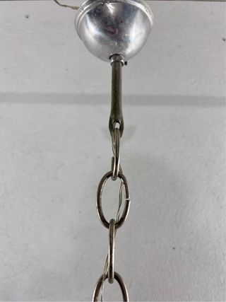 Lampadario Vintage Anni '50 Rosso Vetro Opalino