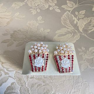 Orecchini Pop Corn Rossi e Oro