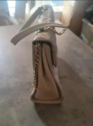 Elegante Borsa Imbottitura Beige Vintage