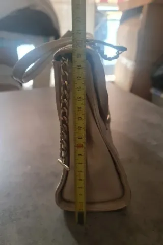 Elegante Borsa Imbottitura Beige Vintage