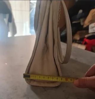 Elegante Borsa Imbottitura Beige Vintage