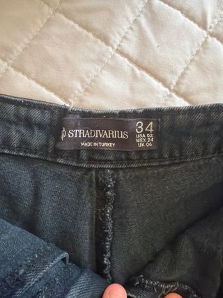 Falda pantalón tejana desgastada