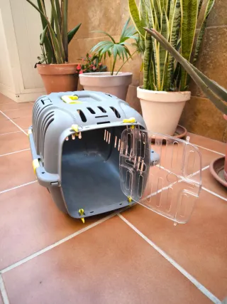 Transportín gato/perro gris