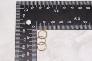 Colgante Alianzas Tricolor, Oro 18K/1.4g
