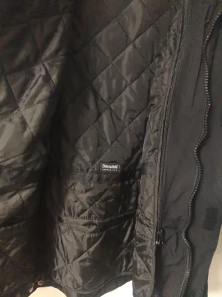 Chaqueta de moto negra