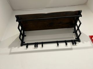 Banco Zapatero con Estantes Metálicos