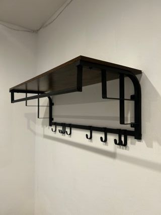 Banco Zapatero con Estantes Metálicos