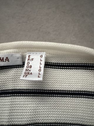 Jersey Rayas Blanco y Negro Talla Única