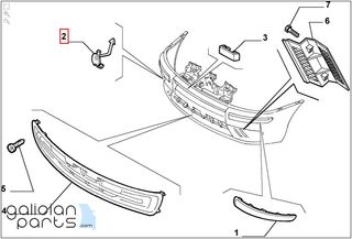 Tapa parachoques delantero Fiat Punto 3p (1999-200