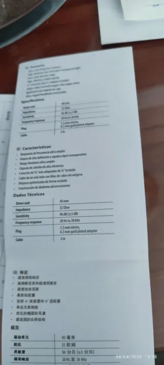 Auriculares  de Diadema cerrados con cable