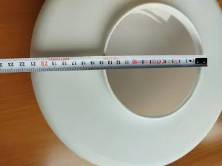 Lámpara de techo redonda blanca