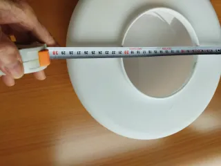Lámpara de techo redonda blanca