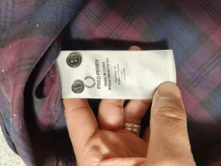 Camicia a quadri uomo Fred Perry rosso blu