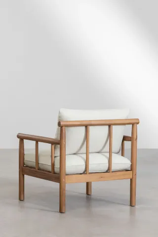 Sillón Madera Acacia Beige Sklum