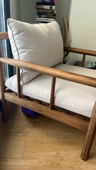 Sillón Madera Acacia Beige Sklum