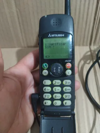 Teléfono Vintage Mitsubishi MoviStar Negro