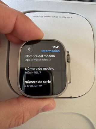 Apple Watch Ultra 3 plata 100%