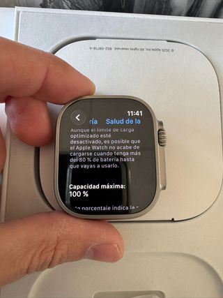 Apple Watch Ultra 3 plata 100%