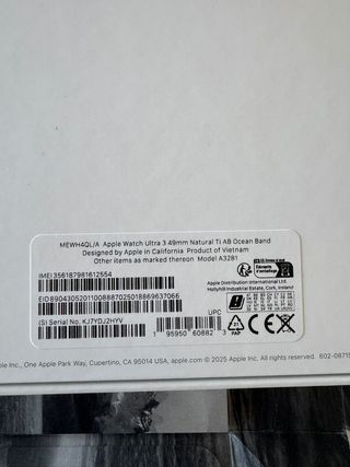 Apple Watch Ultra 3 plata 100%