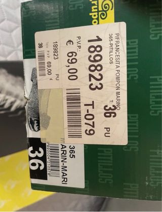 Bailarinas Pitillos azul marino con flor