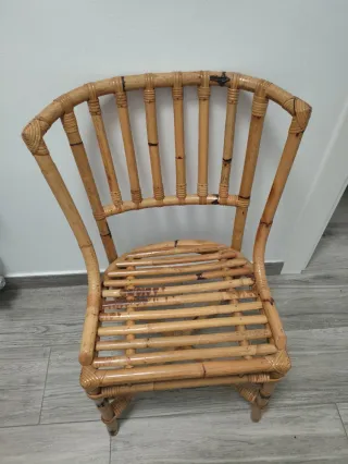 Cabecero de bambú y cristal