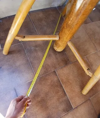 Ombrellone Stile Giapponese con Base Bambù Etnico