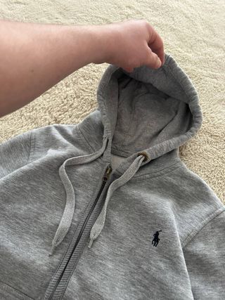 Sudadera Polo Ralph Lauren gris con cremallera